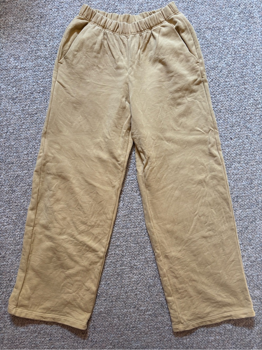 Patagonia Women’s Elastic-Waist Light Mustard Sweatpants
